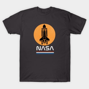 NASA RETRO VINTAGE SPACE SHUTTLE LAUNCH T-Shirt